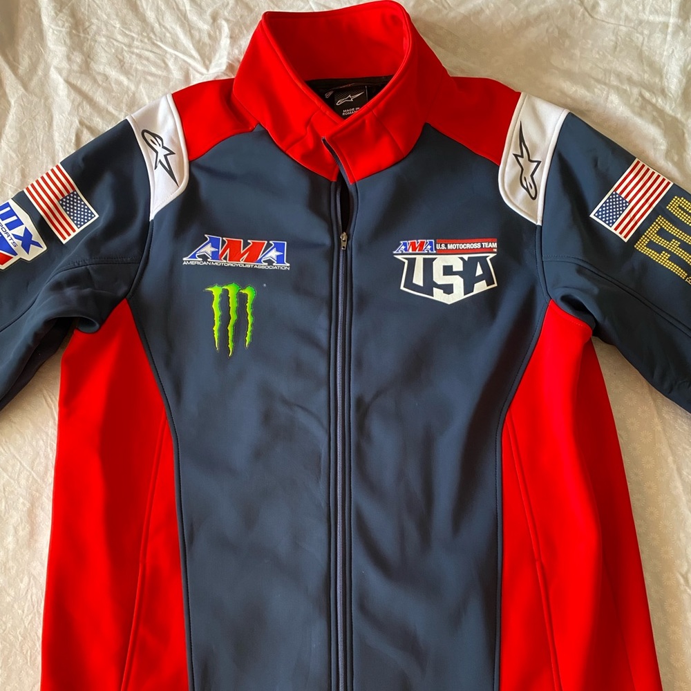 Motocross of Nations USA Mens Full-Zip Jacket